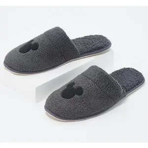 Barefoot dreams Disney Cozy Gray Men’s Slippers size M 9/10 CozyChic® Classic Disney Men main image 4